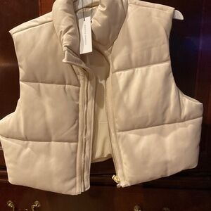Rebecca. Minkoff  new cream color vest